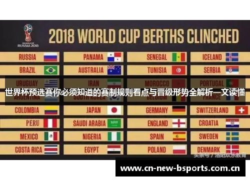 世界杯预选赛你必须知道的赛制规则看点与晋级形势全解析一文读懂